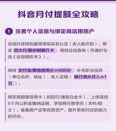如何有效提升月付额度？